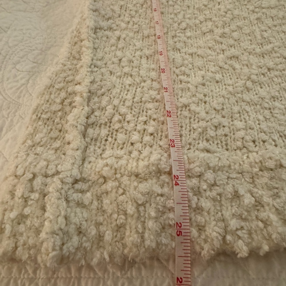 Abercrombie & Fitch Ultra Soft Texturex White V-Neck Sweater - Picture 7 of 7